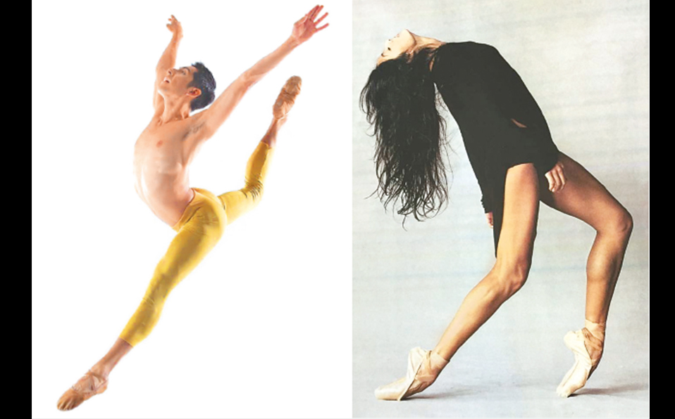 Los bailarines mexicanos Adrián Ramírez y Selene Guerrero