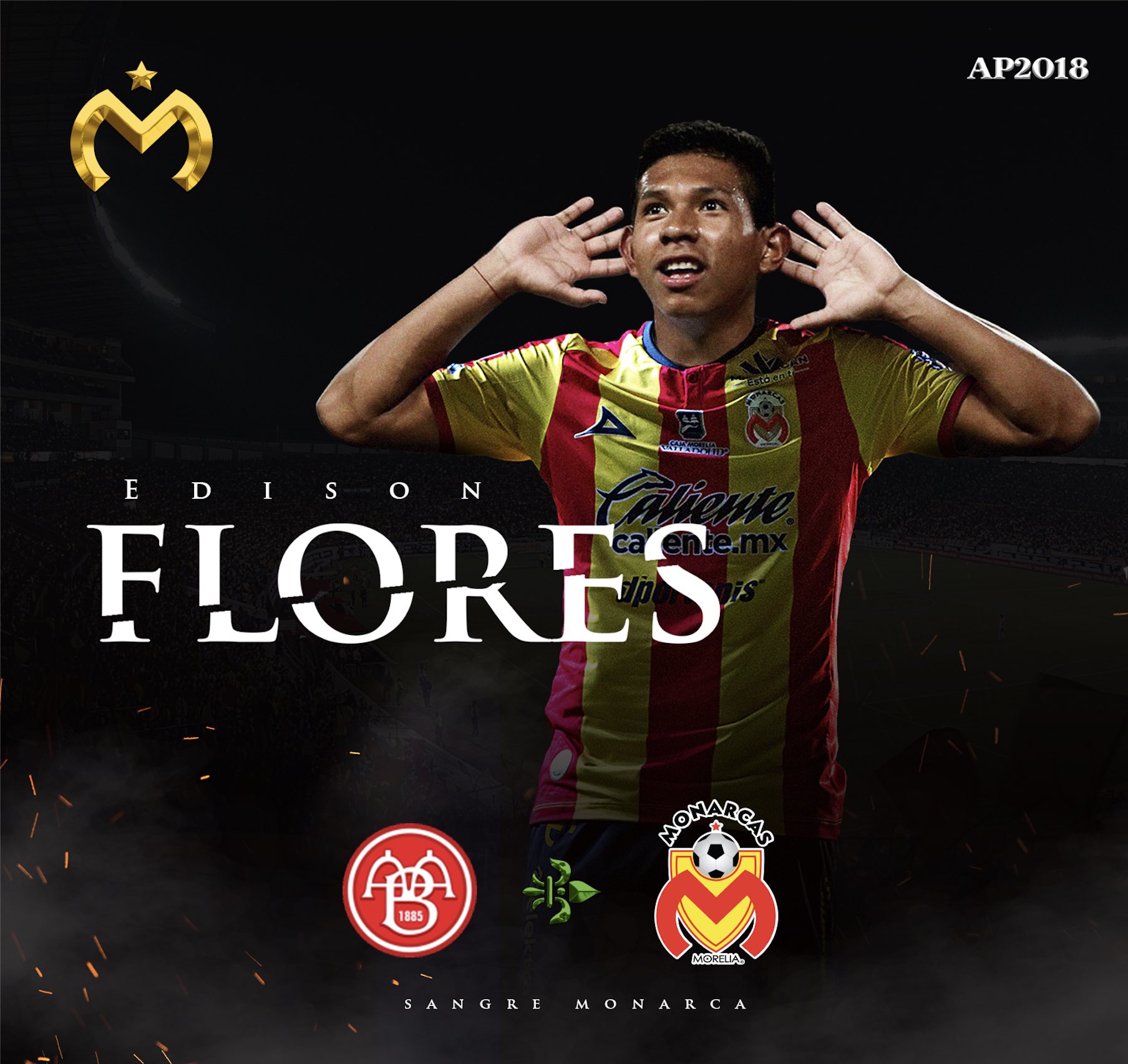 Morelia anuncia la llegada de Edison Flores (@fuerzamonarcas)