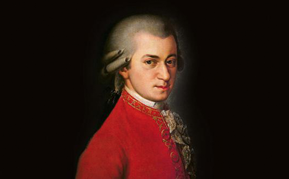 Una de las piezas más sensuales de Mozart (Retrato póstumo de Mozart. Pintura de Barbara Krafft, 1819)