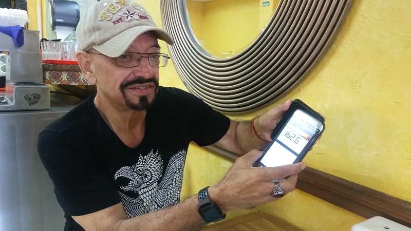 Jaime Rodríguez, controlador de tráfico aéreo.