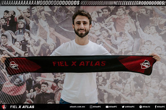 Nicolás Pareja es el nuevo refuerzo del Atlas (Twitter @atlasfc)