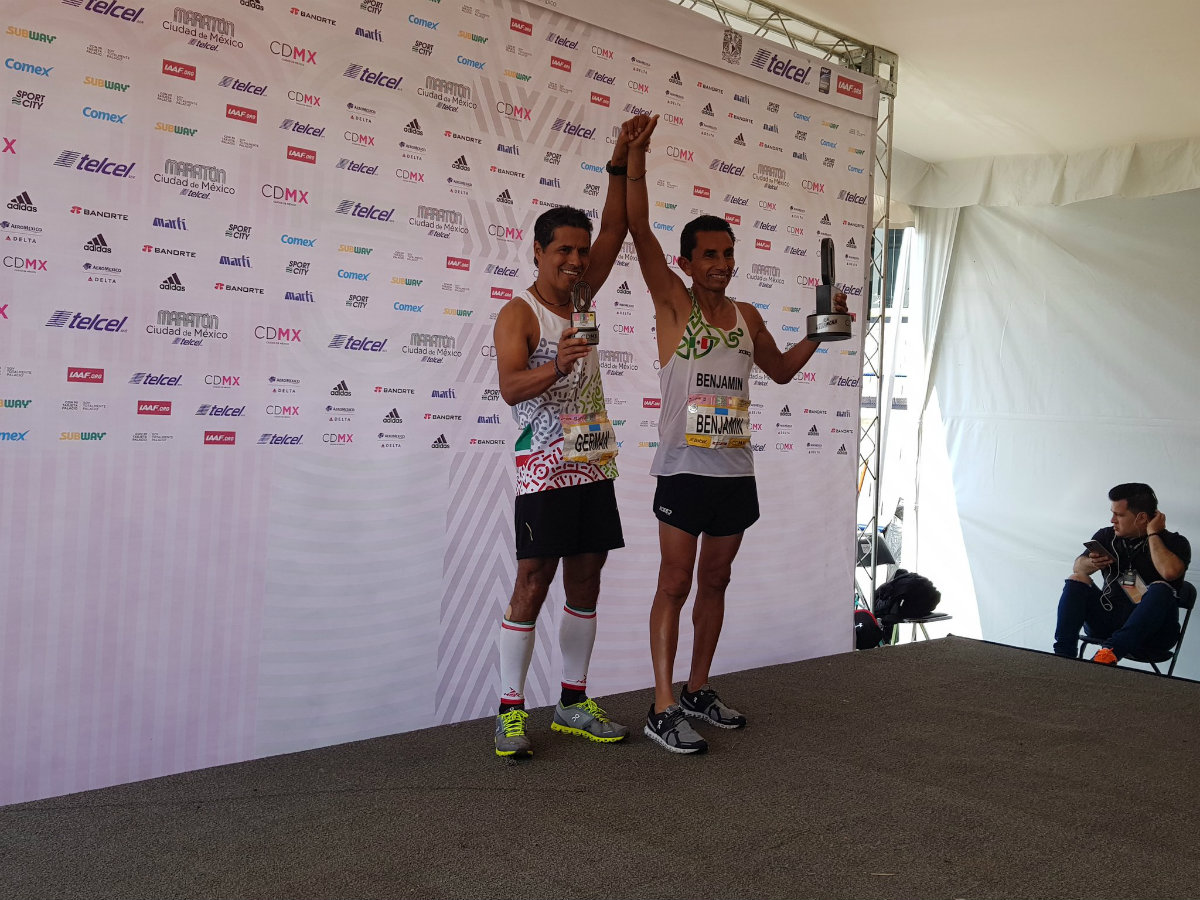 Benjamín Paredes, ganador de la ‘revancha’ en el Maratón CdMx 2018 (Zeltzin Zamora)