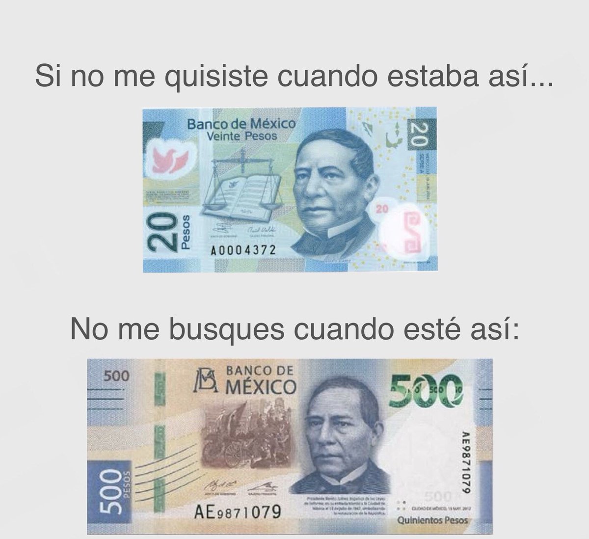 Benito Juárez será el nuevo rostro de los billetes de $500.