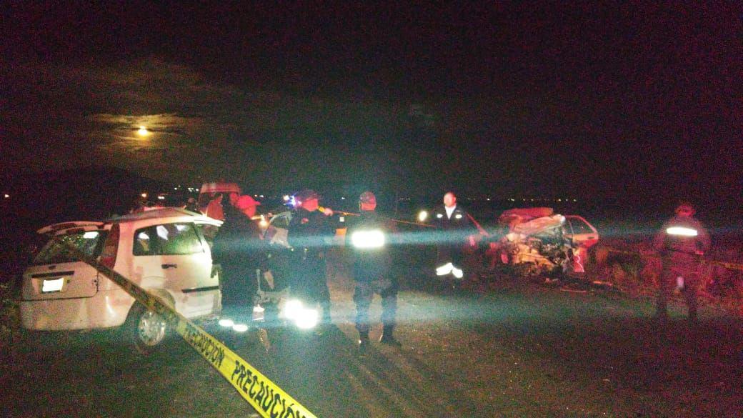 El impacto entre ambos vehículos fue frontal. (Cortesía)