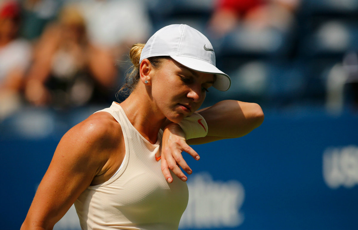 Simona Halep es eliminada del US Open (AFP)