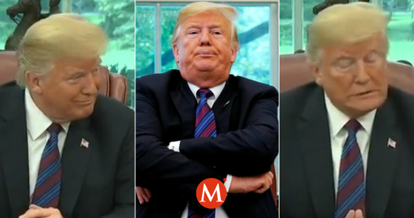 Trump demuestra incomodidad a través de muecas