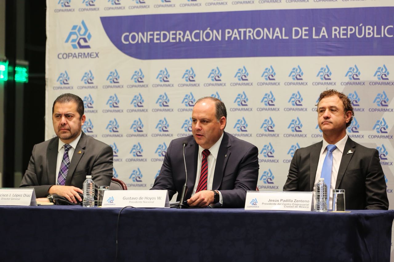 Gustavo de Hoyos Walther, dirigente de la Coparmex (Foto: Coparmex)