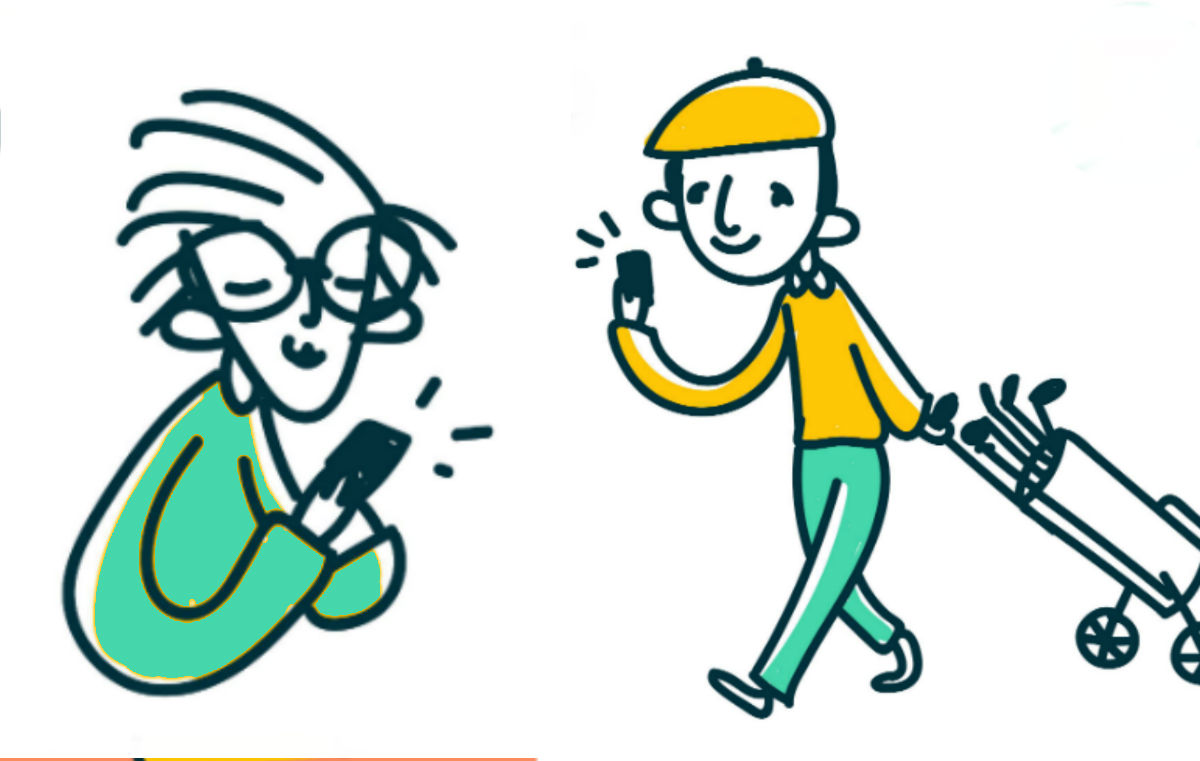 Los teléfonos pueden ser de gran ayuda para los adultos mayores. (Especial)