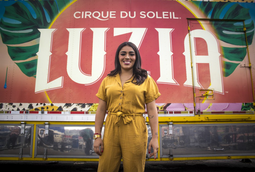 Majo Cornejo es la cantante principal de Luzia. (Francisco Martínez)