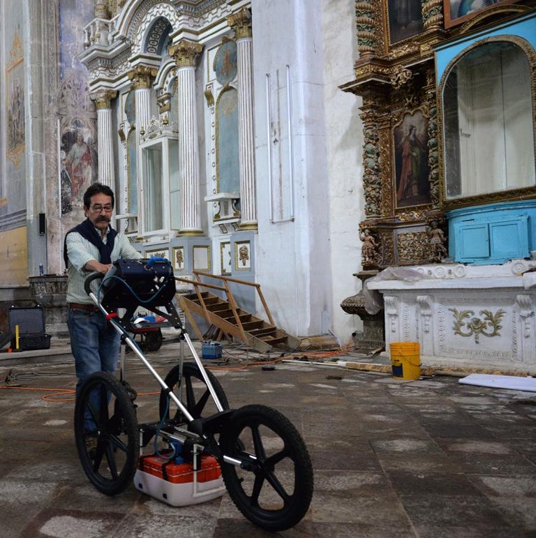 Analiza INAH el subsuelo del Templo y Ex Convento de  Tochimilco, Puebla, afectados por sismo (Especial)