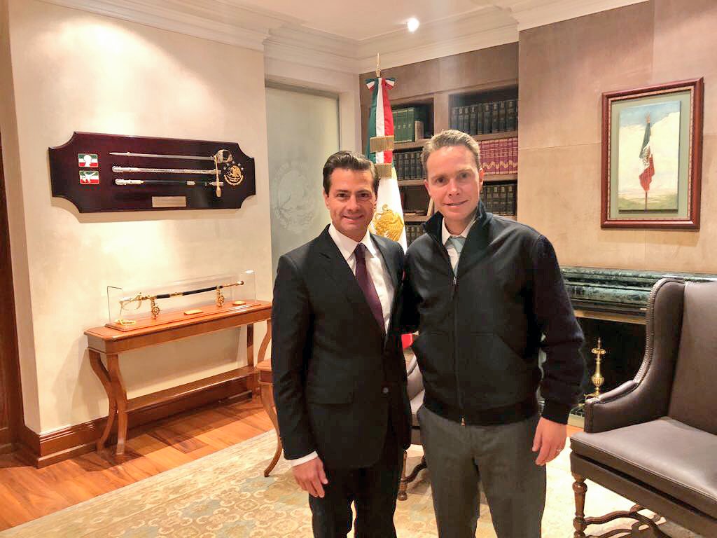 Manuel Velasco Coello se reúne con el presidente Enrique Peña Nieto (Especial)