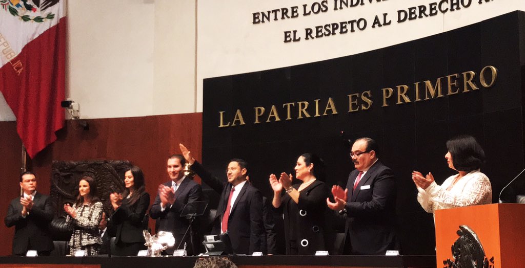 Martí Batres tomó protesta como presidente del Senado. (Twitter)