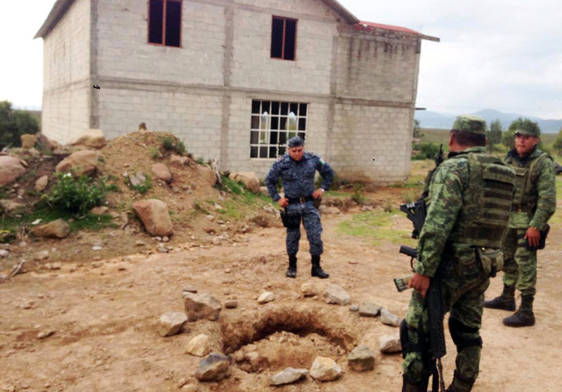 El lugar fue asegurado y entregado a personal de la PGJEH. (Cortesía)