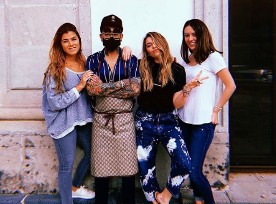 Paulina Peña, Jon Boy, Sofía Castro y Maca Valle. (Instagram @jonboytattoo)