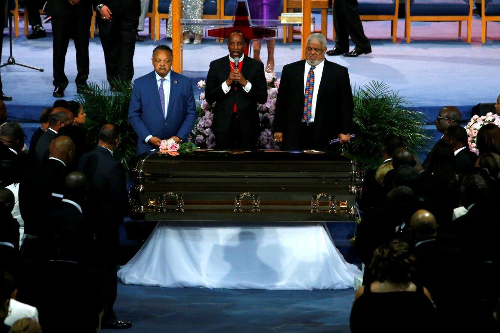 El funeral se realizó en Detroit, lugar de nacimiento de Aretha Franklin. (Foto: Reuters)