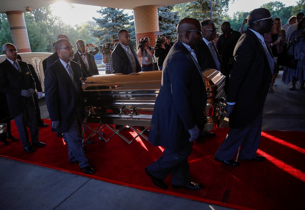 Inicia la ceremonia del último adiós a Aretha Franklin. (Reuters)