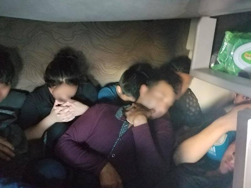 Los indocumentados fueron detenidos.