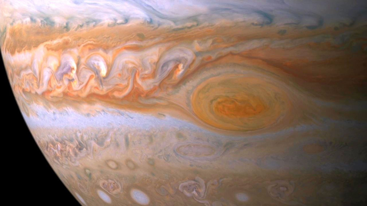 Esta gran mancha contiene agua, según la NASA. (NASA /JPL)