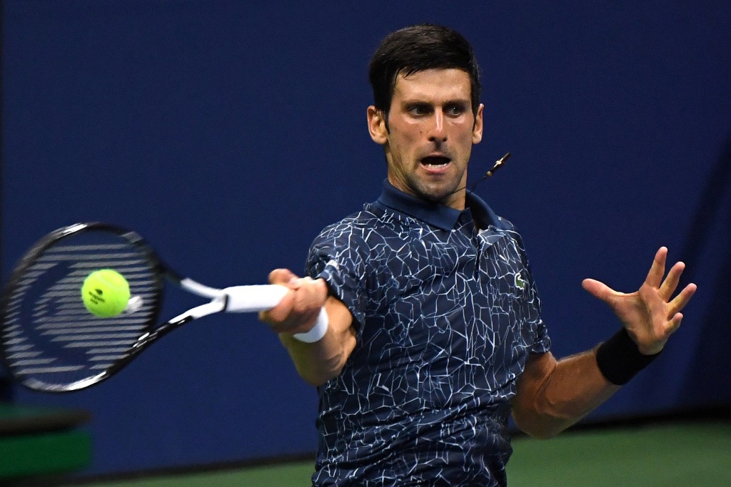 Novak Djokovic festejando su victoria en el Us Open. (Reuters)