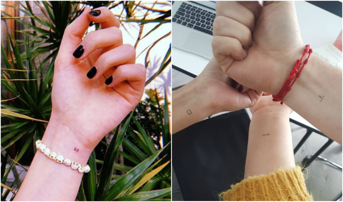 Uno de los tatuajes que realizó Jon Boy en Los Pinos frente a los diseños que circulan en redes sociales (Especial).