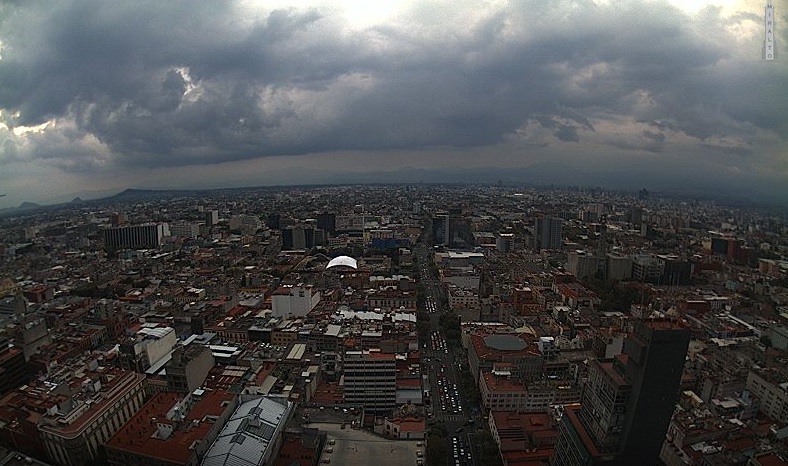 Hay alerta amarilla por pronóstico de granizo en cuatro delegaciones. (Twitter: @webcamsdemexico)