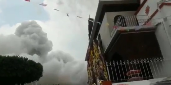 Explota pirotecnia en Coyoacán.