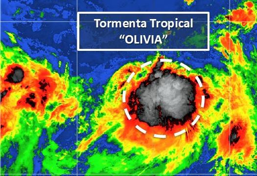 El fenómeno natural registra vientos sostenidos de 75 kilómetros por hora y rachas de 95 kilómetros por hora. (@conagua_clima)
