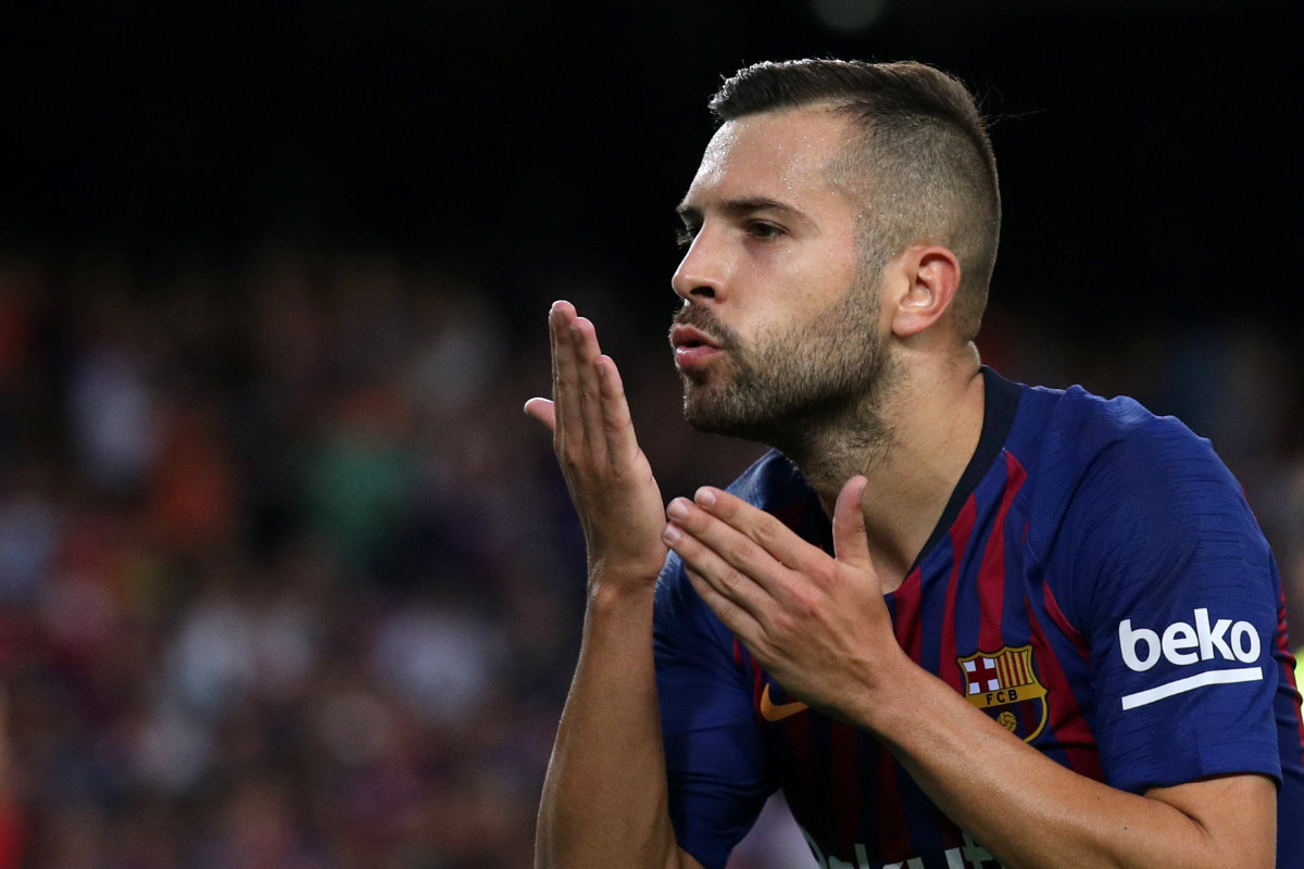 Jordi Alba marcó un gol en la victoria del Barcelona (Reuters)