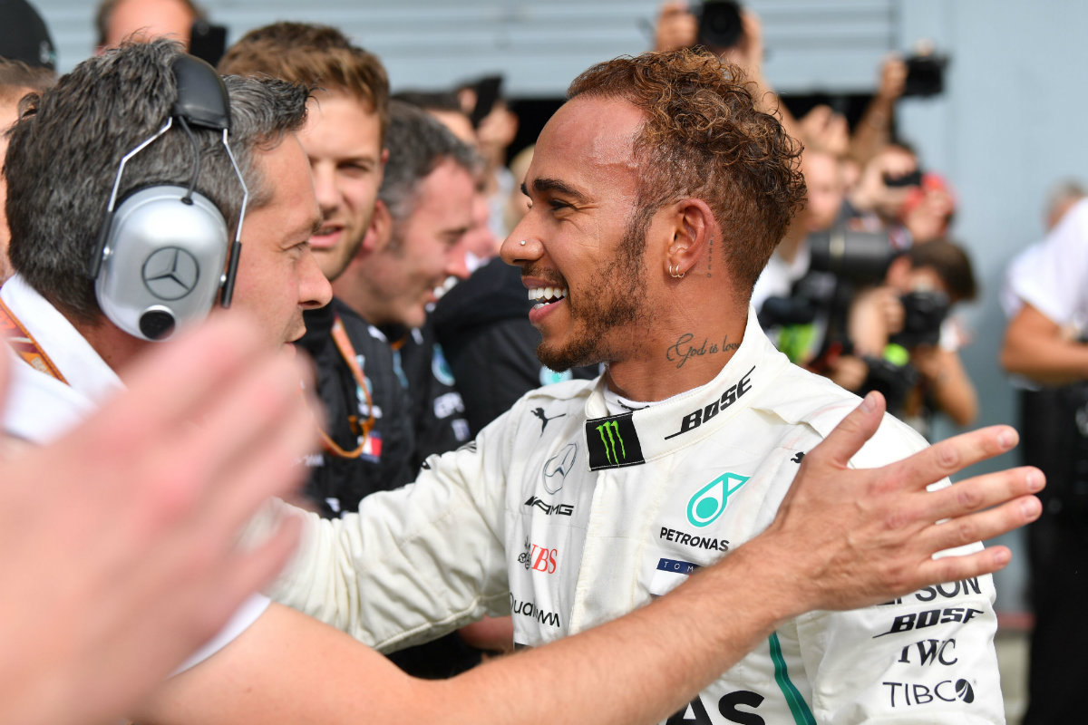 Lewis Hamilton ganó el Gran Premio de Italia (AFP)