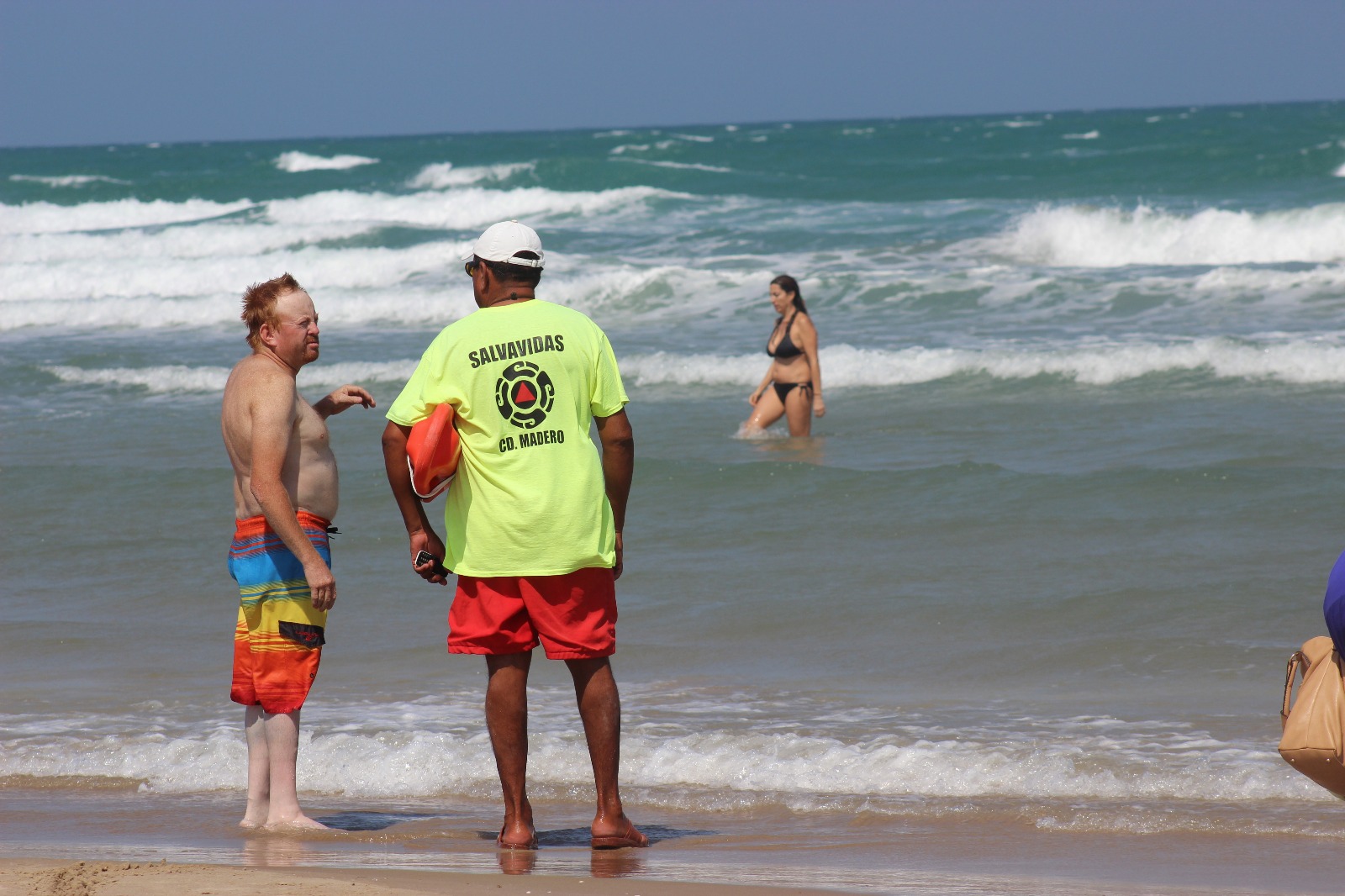 Salvavidas en playa Miramar (Especial)