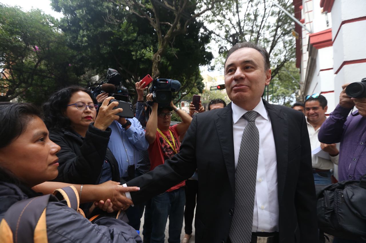 Alfonso Durazo se reunió con AMLO para hablar sobre la SSP. (Nelly Salas)