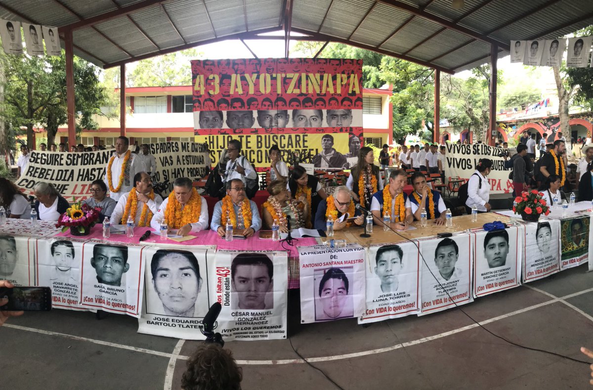 La CIDH presenta el informe de su Mecanismo Especial de Seguimiento sobre el caso Ayotzinapa (Tomada de CNDH).