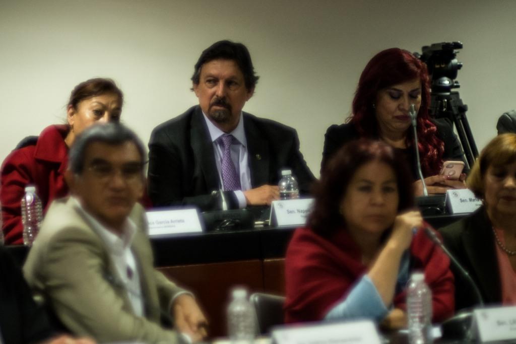 Napoleón Gómez Urrutia en la reunión plenaria (Cuartoscuro)