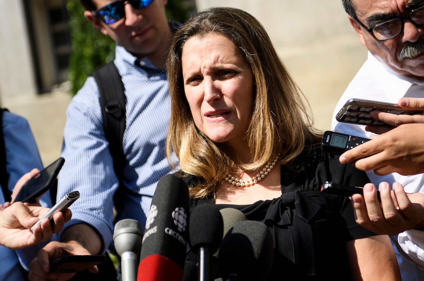 La ministra canadiense Chrystia Freeland. (Foto: AFP)