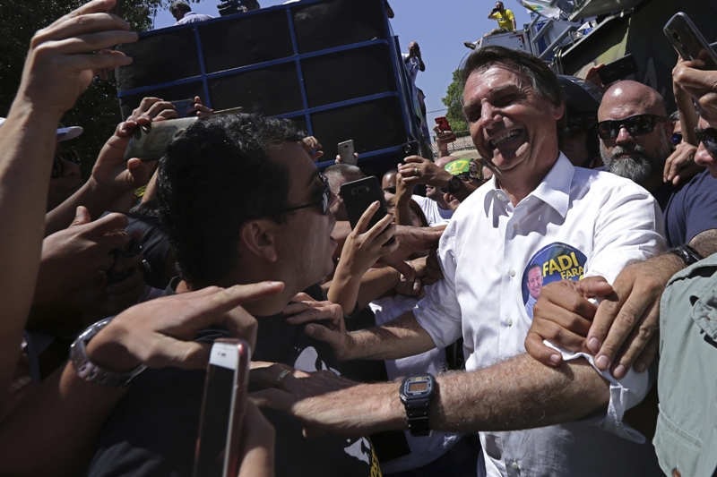 El candidato de ultraderecha a las elecciones presidenciales de Brasil, Jair Bolsonaro.