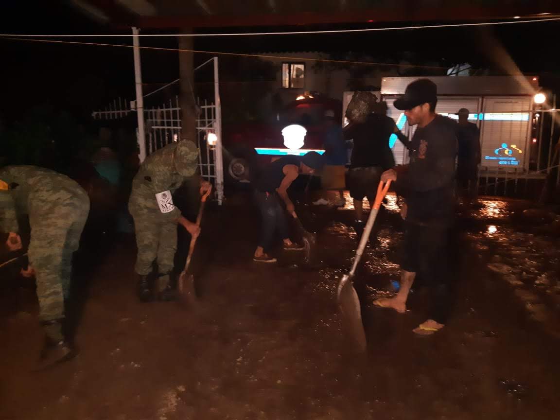 Elementos del 79 ° batallón de infantería apoyaro en Tamazula (Cortesía)