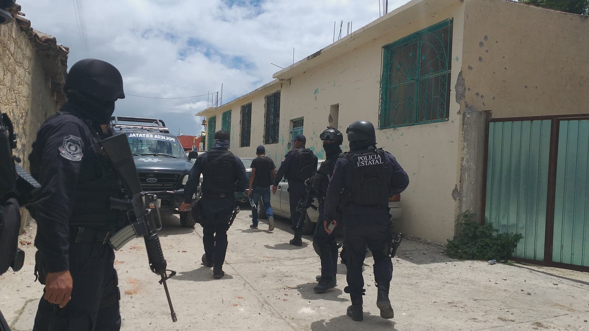 La seguridad fue reforzada en la zona tras las balaceras. (Rogelio Agustín)