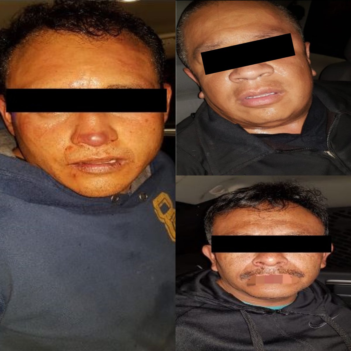 Los tres detenidos tenían 46, 39 y 35 años de edad. (@SSP_CDMX)