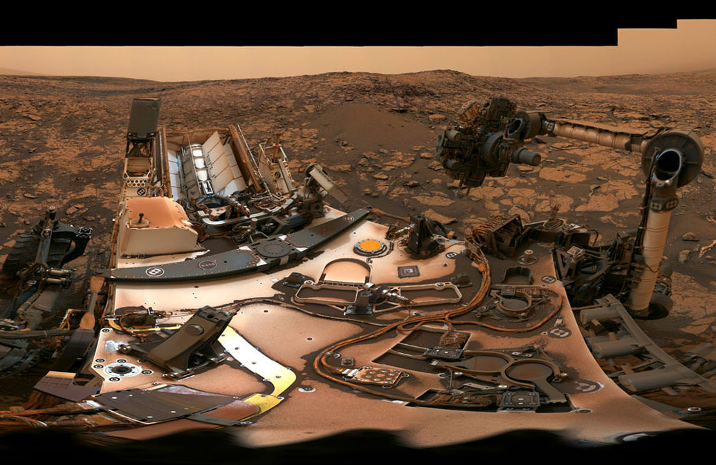 La panorámica fue tomada el 9 de agosto en la cresta Vera Rubin. (NASA/JPL-Caltech/MSSS)