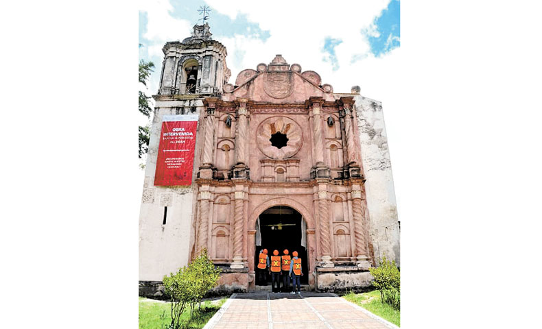Templo de Santo Domingo, en Tlatayapam, Oaxaca. (Cortesía INAH)