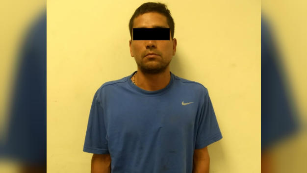 Alan Enrique, de 28 años, fue capturado por elementos de la Agencia Estatal de Investigaciones. (Foto: Especial)