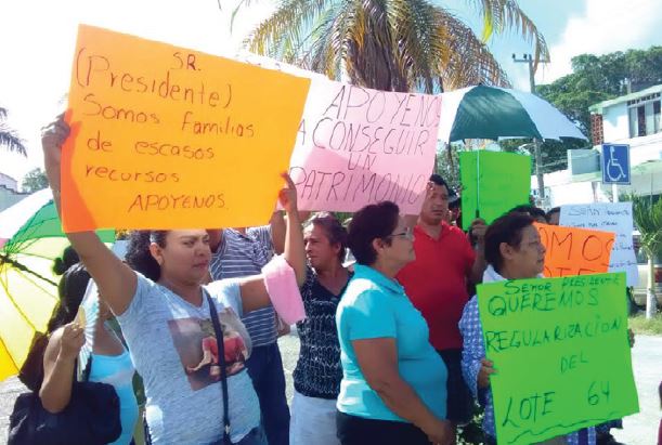 Por 12 años han luchado para dar certeza jurídica a este terreno conocido como Lote 64 (Sandra Sosa)