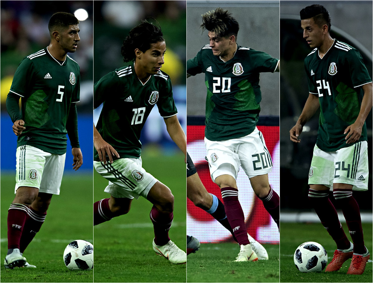 Guzmán, Lainez, Angulo y Alvarado debutaron en selección mayor (Imago7)
