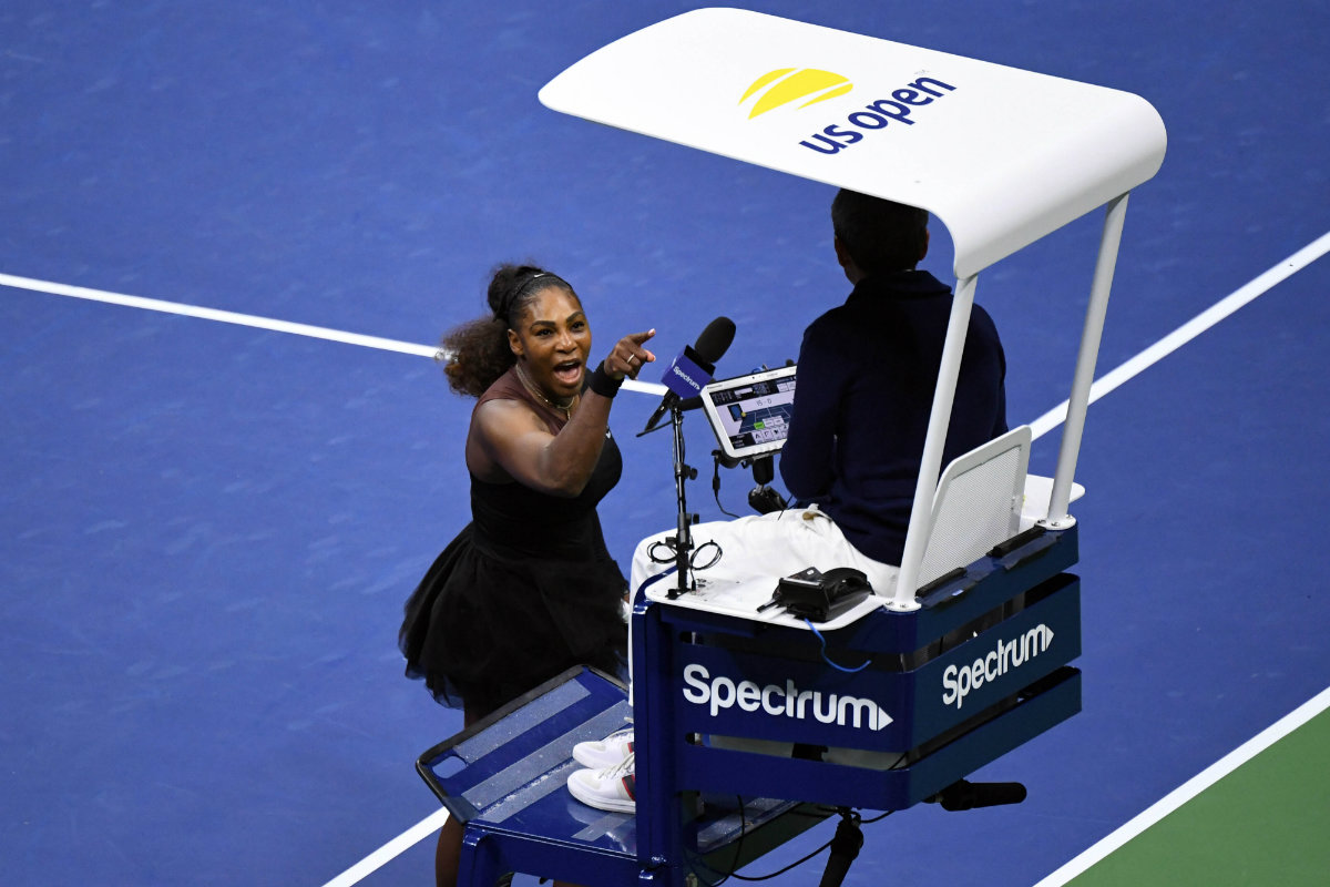 Serena Williams reclamó a un juez en la final del US Open (Reuters)
