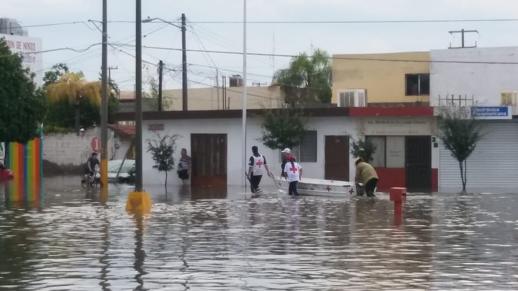 La zona de Provitec en el oriente de Torreón el agua entró a las casas. (Notivox Digital)