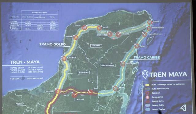 AMLO presentó el proyecto del Tren Maya a los gobernadores del sureste del país/Héctor Téllez.