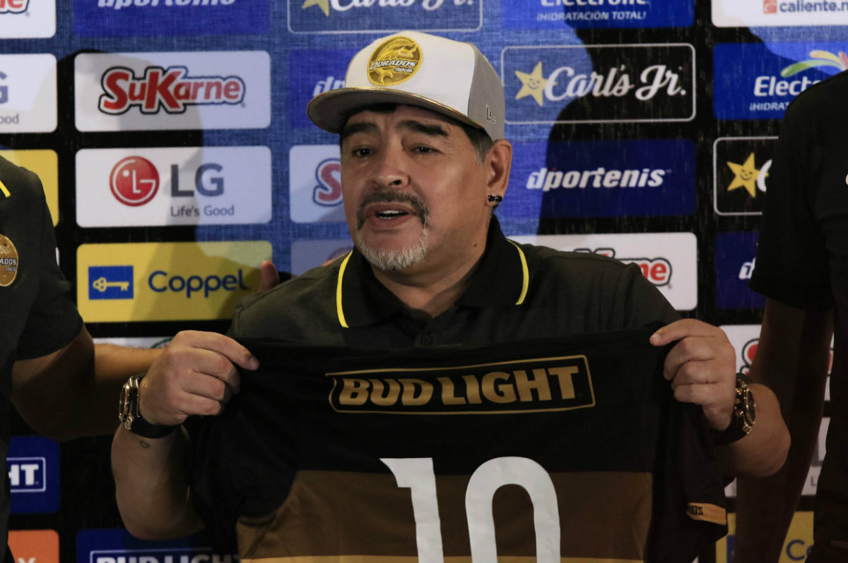 Diego Maradona es presentado oficialmente como técnico de Dorados (Imago7)