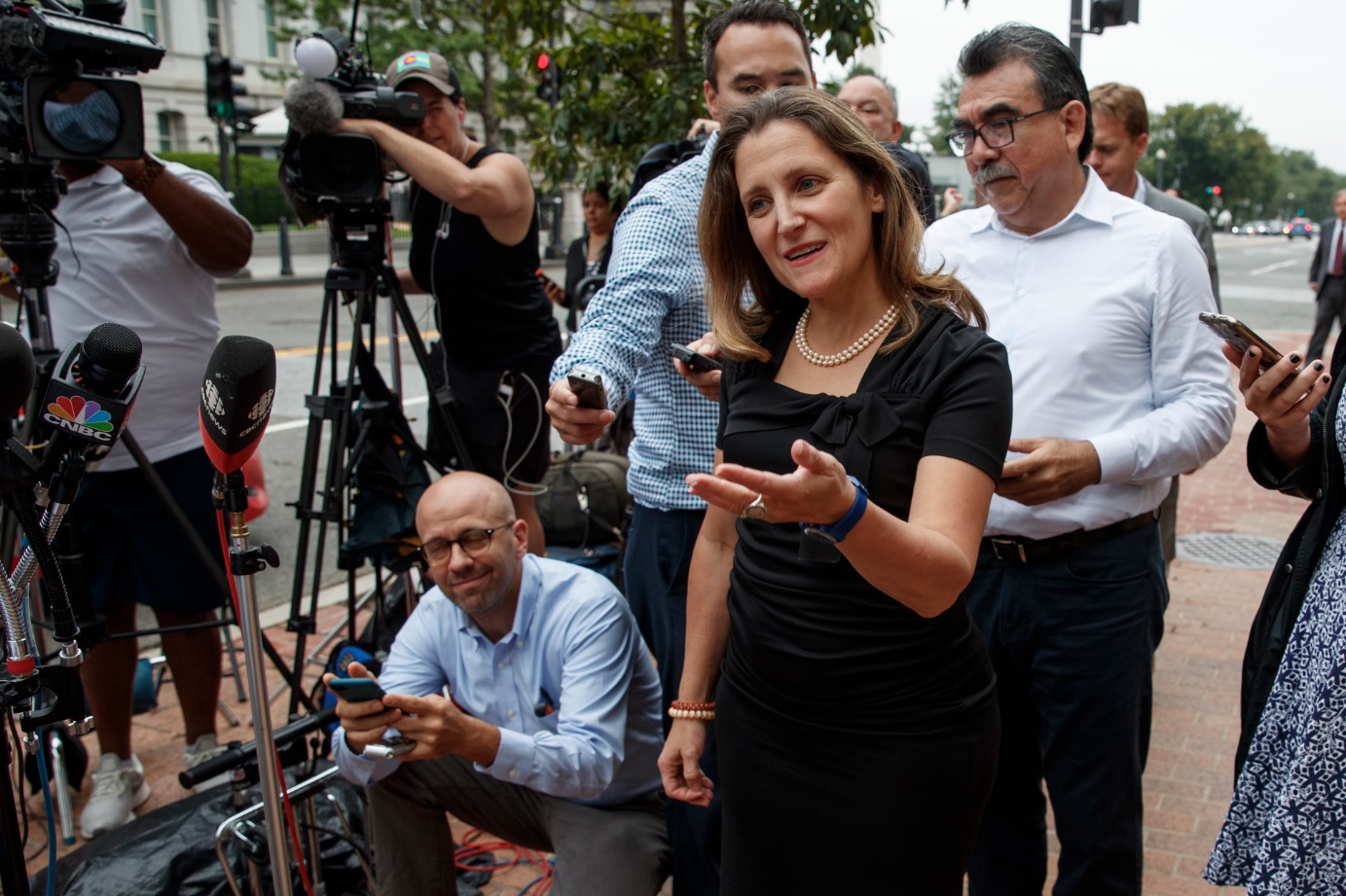 Chrystia Freeland, ministra de Relaciones Exteriores de Canadá (Foto: AP)