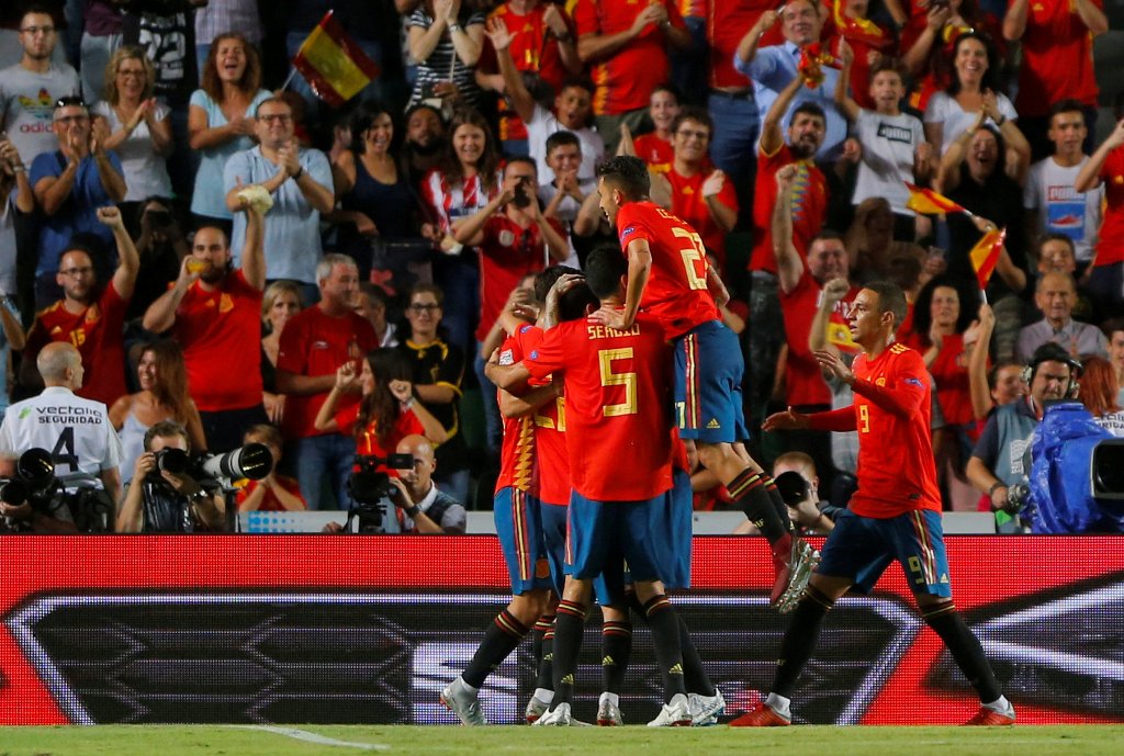 Croacia cayó 6-0 ante España en la Liga de Naciones (Reuters)