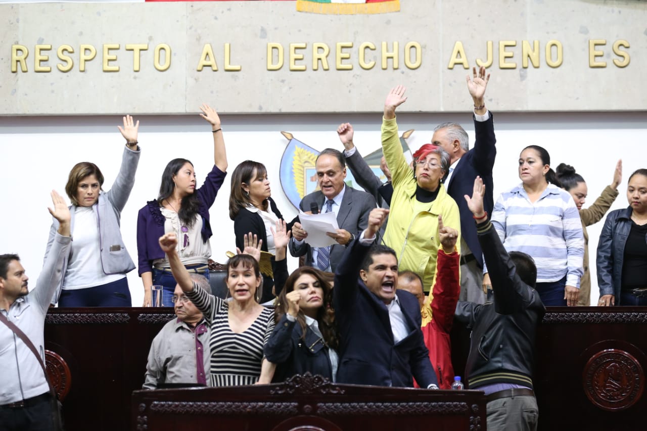 Esta tarde concluyó finalmente la sesión constitutiva de la LXVI legislatura. (Jorge Sánchez)